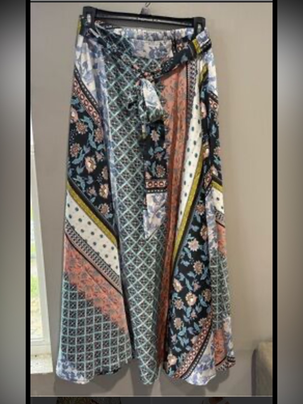 Flint&Moss NY Boho Patchwork Maxi Skirt - Multi-Color NWOT